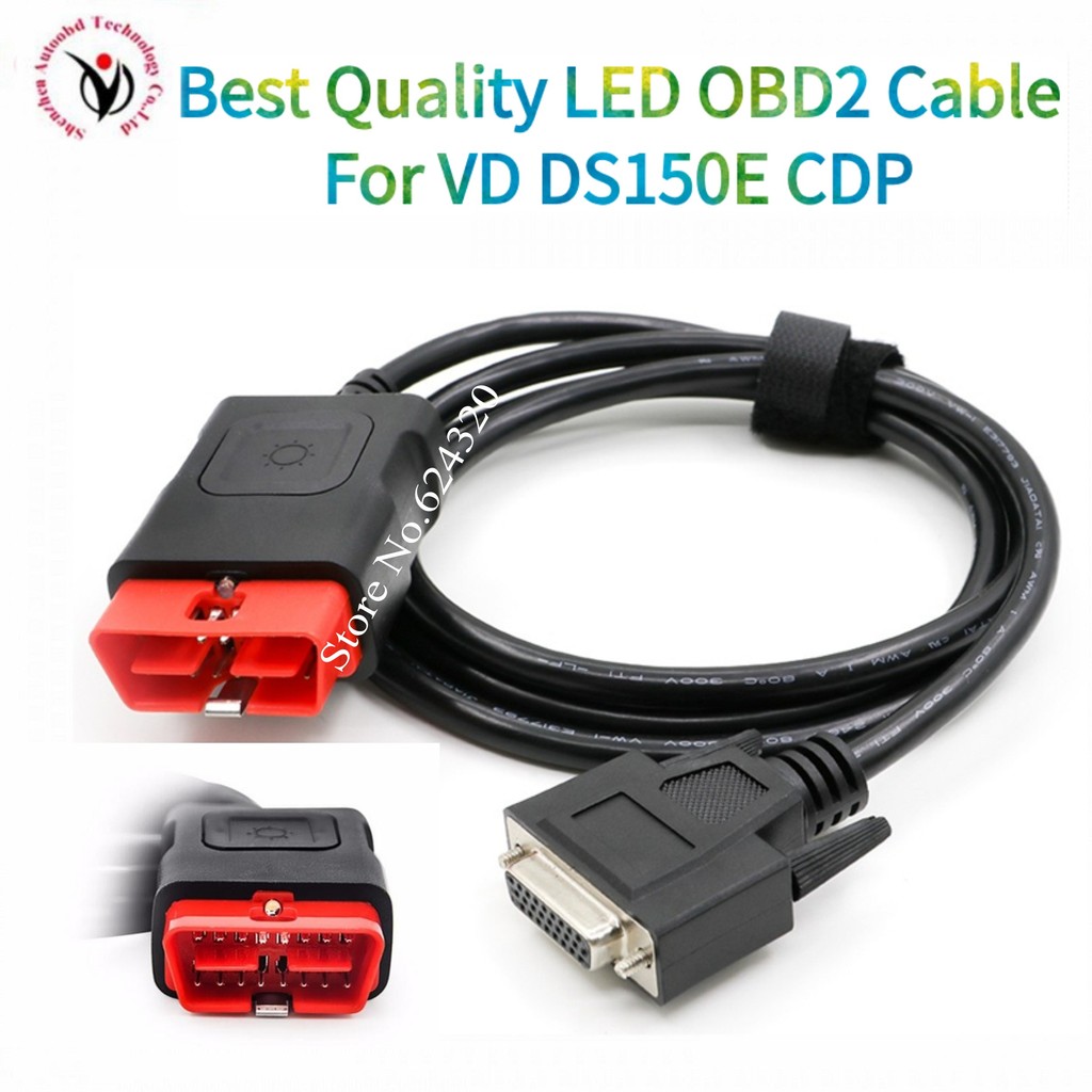 OBDII 16 pin LED main cable Suitable for VD DS150E CDP vd tcs cdp pro
