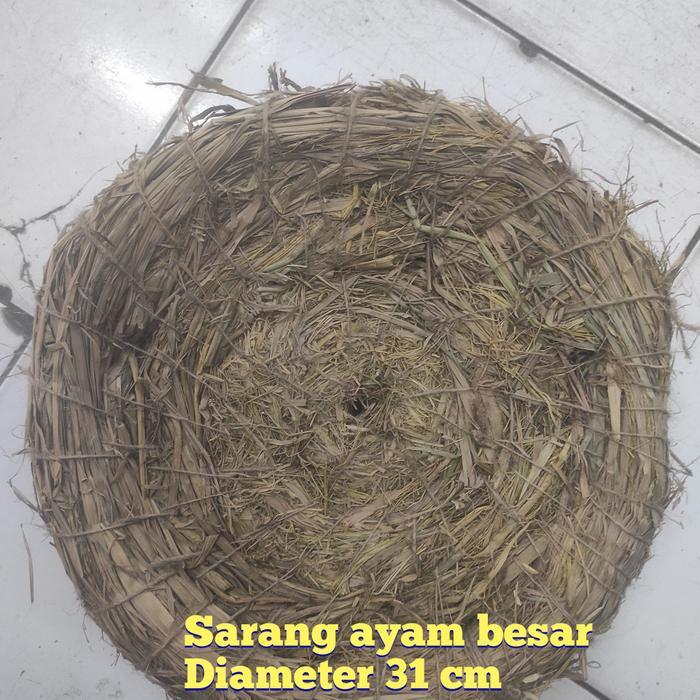 sarang ayam jerami ukuran besar petarangan ayam
