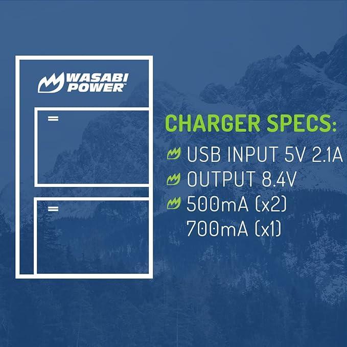 Ammorra.Id- Wasabi Power Charger Battery For Sony Np-Fh40 Np-Fh50 Np-Fh60 Np-Fh70 Np-Fh100 Npfh40