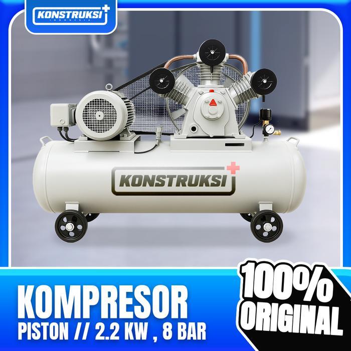 Kompresor udara piston/ Kompresor Angin 3 HP Compressor udara 2.2 Kw kompresor Piston - Tanpa Dinamo