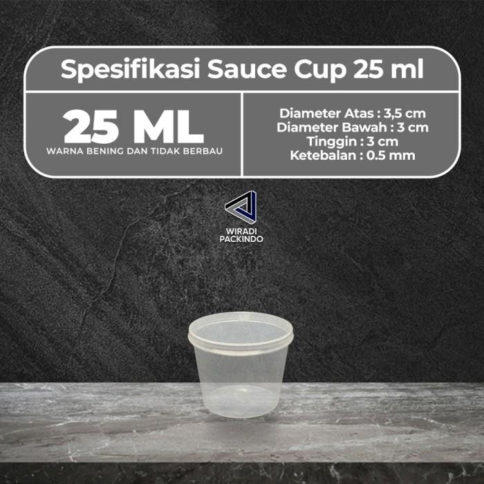 (Good) Saus Cup 25ml/ Tempat Saus 25 ml