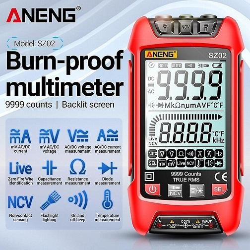 ANENG SZ01 SZ02 Smart Digital Multimeter Handheld Multitester Voltage Tester Burn