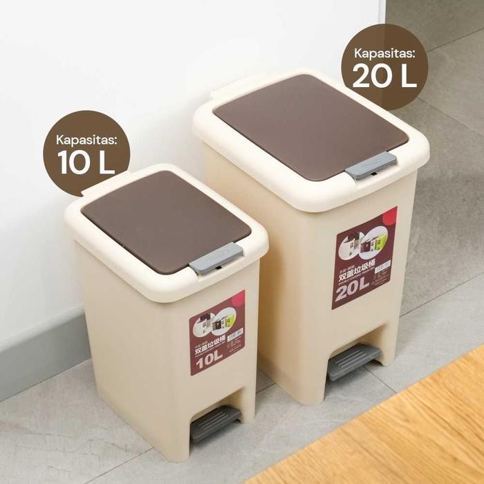 TEMPAT TONG SAMPAH PEDAL INJAK KAKI TONG SAMPAH DAPUR KAMAR MANDI INJAK PEDAL KAKI PRAKTIS TRASH BIN