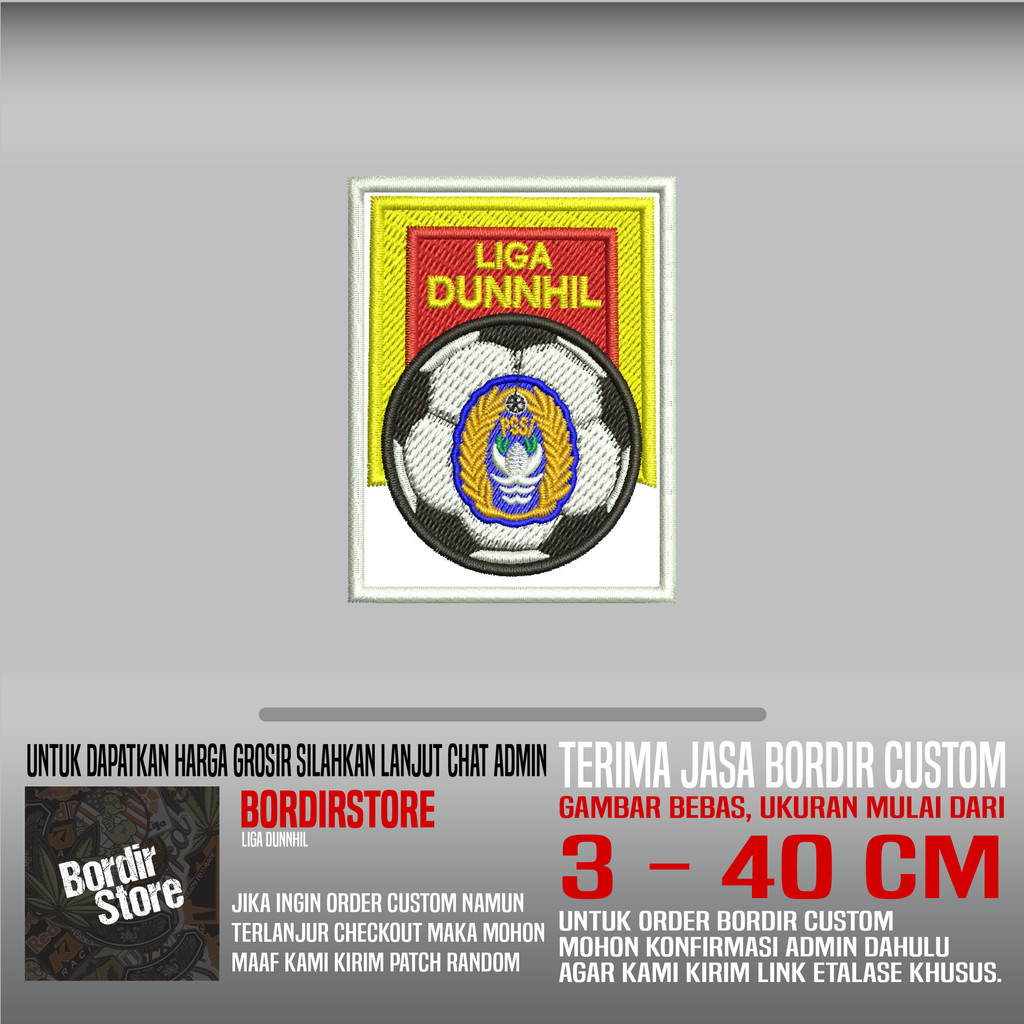 LIGA DUNHILL PSSI BS-55 PATCH BORDIR LOGO/EMBLEM