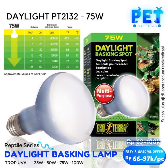 Promo Lampu Uva Exoterra Daylight Basking Reptil Torto Iguanna Sulcata