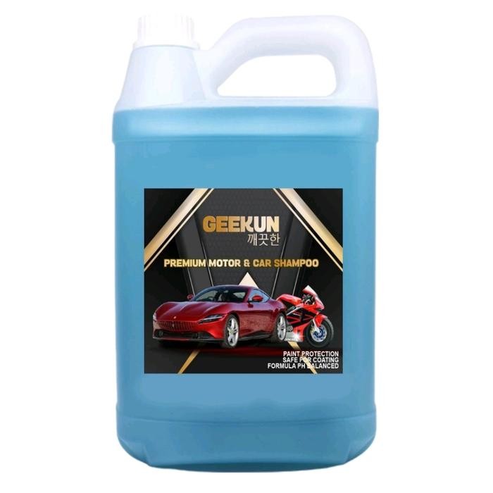 SAMPOO cuci mobil & motor GEEKUN 5 ltr Snow wash sabun cuci mobil