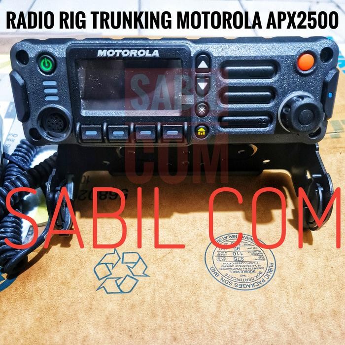 Motorola Radio Rig Trunking APX2500 UHF 800 Original dengan 512 Kanal dan GPS Terintegrasi Rig