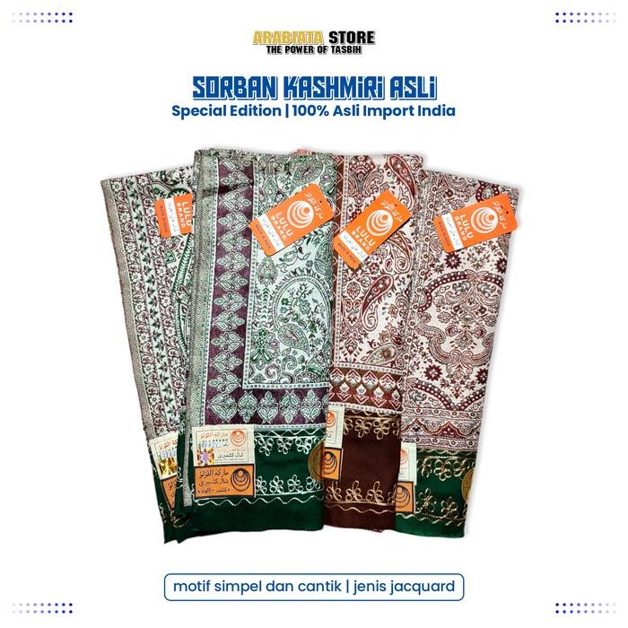 ASLI Sorban Kasiri India Asli Rida Kasiri Jaguar Impor Kasir READY STOCK