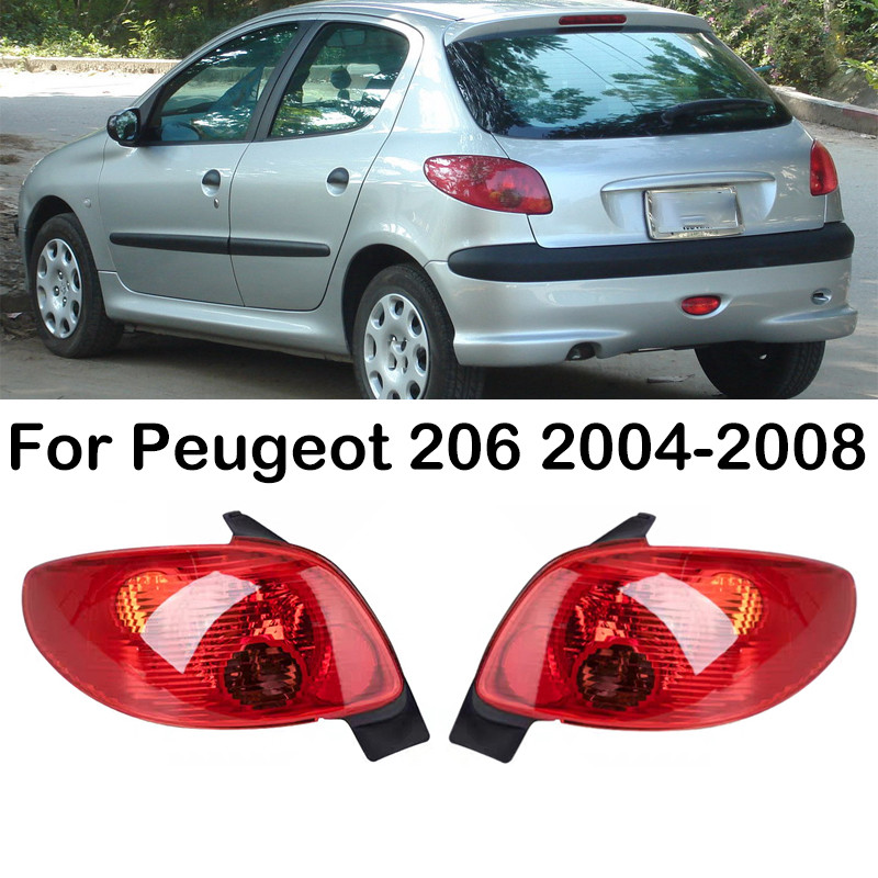 For Peugeot 206 2004 2005 2006 2007 2008 Car Rear Bumper Tail Light