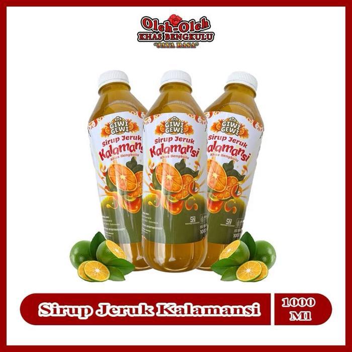 ASLI 1 ml SIRUP JERUK KALAMANSI ASLI BENGKULU / SIRUP JERUK KUNCI / SIRUP LEMON CUI / SIRUP SONKIT /