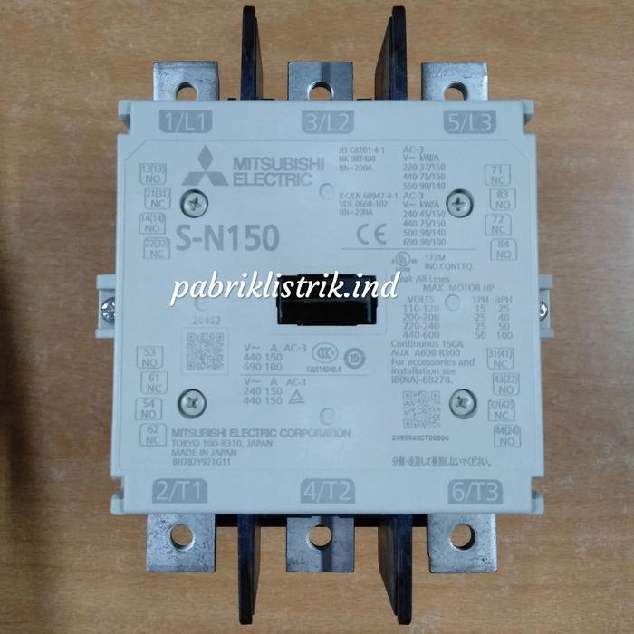 Contactor S-N150 SN 150 SN150 75kW 200A coil 220V tsubishi