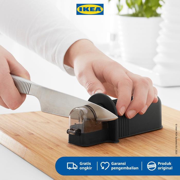 IKEA ASPEKT Pengasah Pisau Hitam Berkualitas Kitchenware Alat