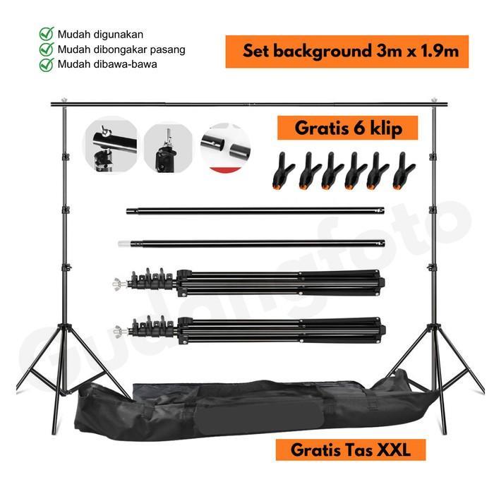 Stand Background Foto Backdrop Mini studio Fotobooth