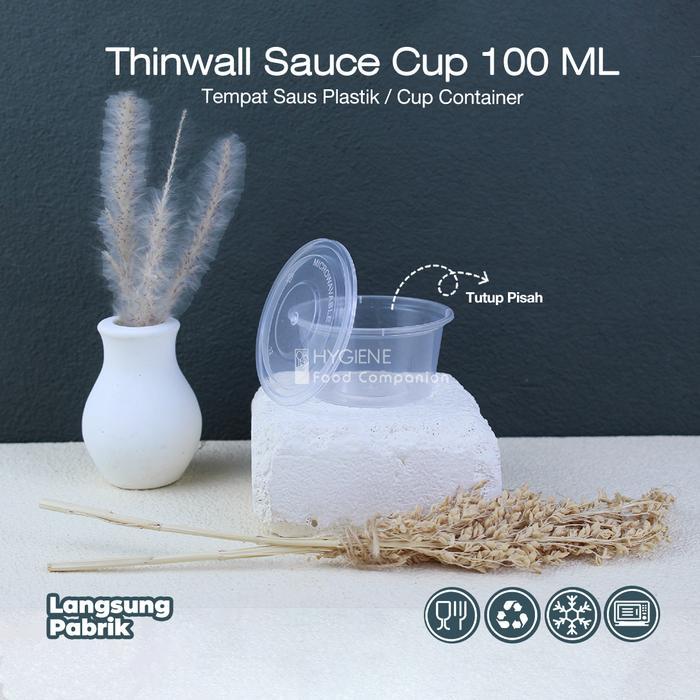 Tempat Cup Puding 100Ml Container - Thinwall Cup Puding 100Ml
