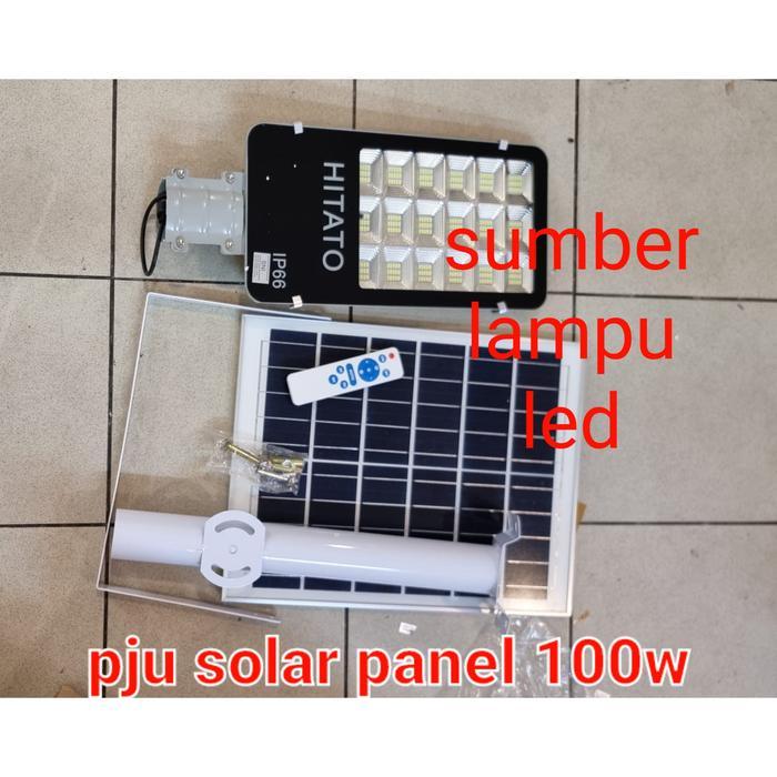BERGARANSI lampu jalan tenaga surya 100w pju solar panel 100watt solarwin pju led