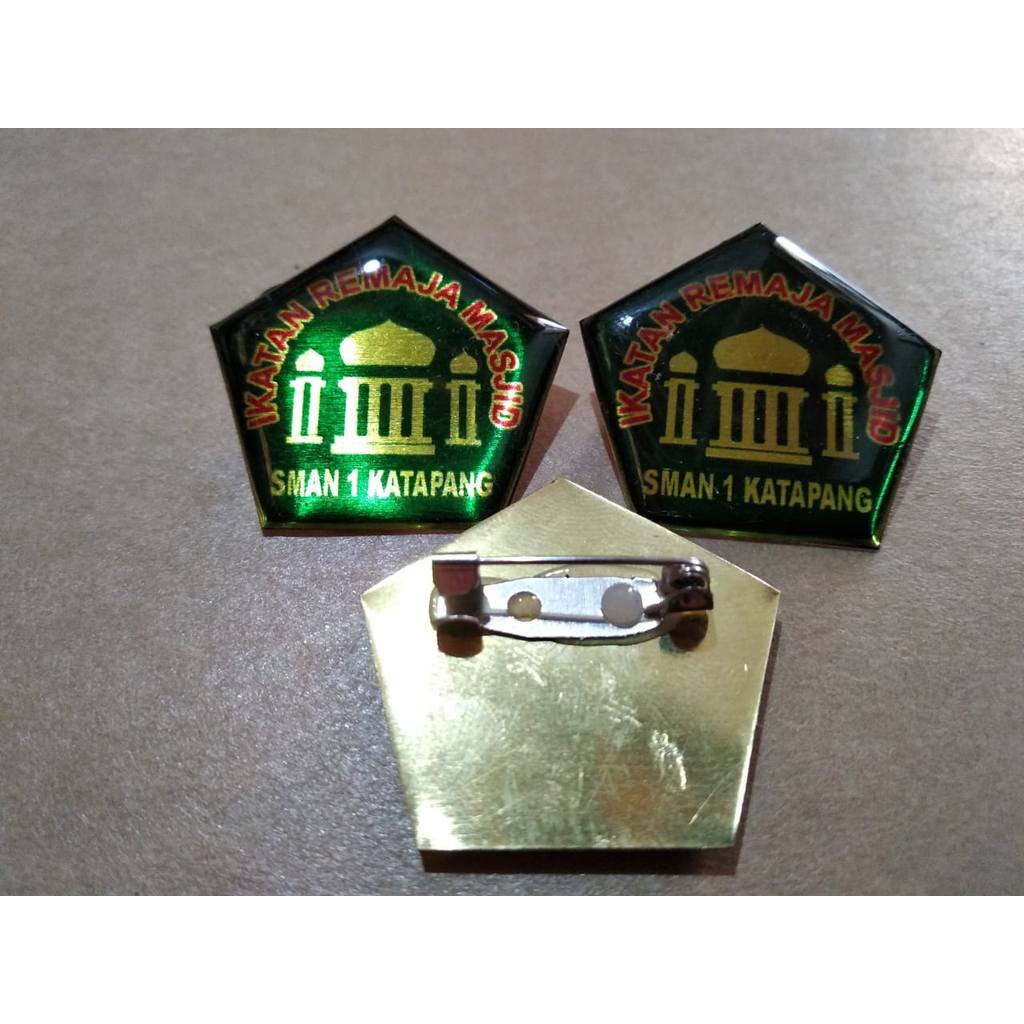 PIN CUSTOM KUNINGAN RESIN / PIN CUSTOM LOGO / PIN RESIN / PIN LOGO / PIN SEKOLAH / PIN KAMPUS / BROS