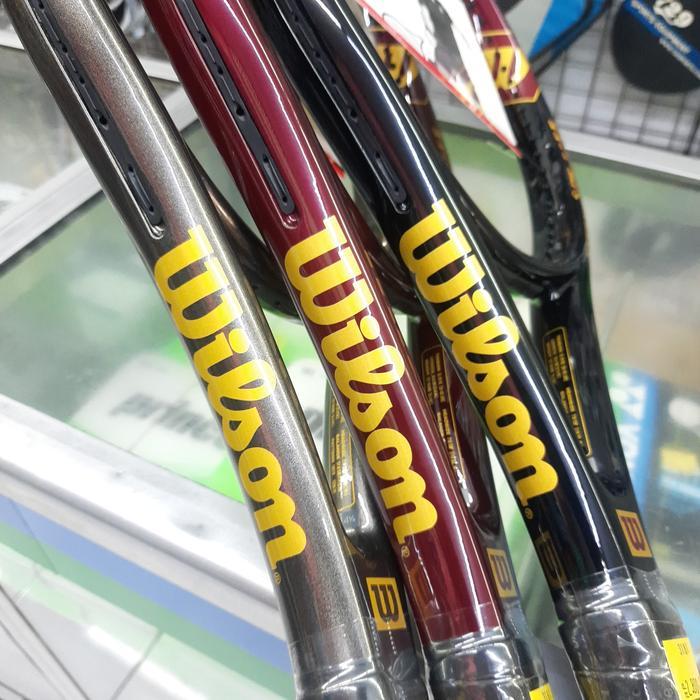 RAKET TENIS WILSON HYPER HAMMER 2.3 GRAY/GOLD - HYPER CARBON - Best Quality