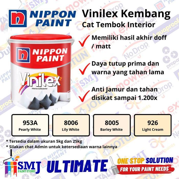 Cat Tembok Interior Nippon Paint Vinilex Warna Light Cream 926 25Kg