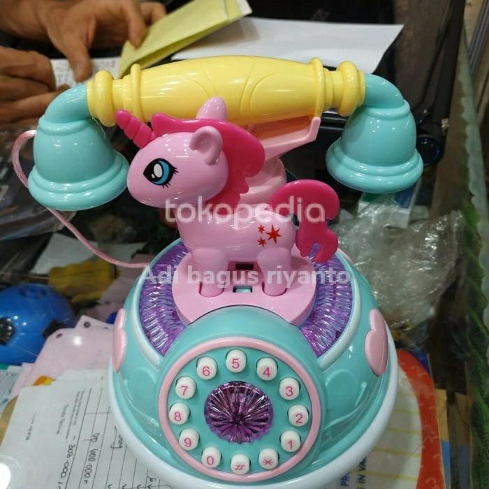 MAINAN ANAK TELPON MODEL KUDA PONY UNICORN LUCU