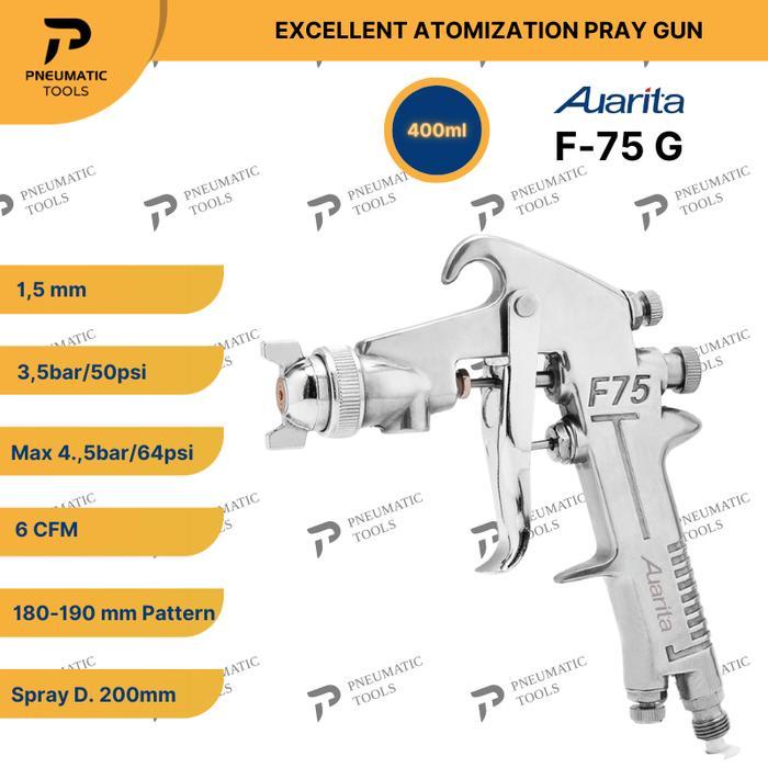 Spray Gun Auarita F-75G - Excellent Atomization Spray Gun F75G