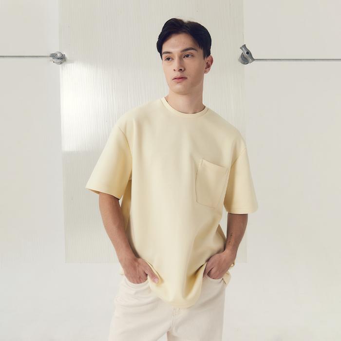 DISKON Molecule Oversize Pocket Tee Volume 2 - Almond Oil READY STOCK