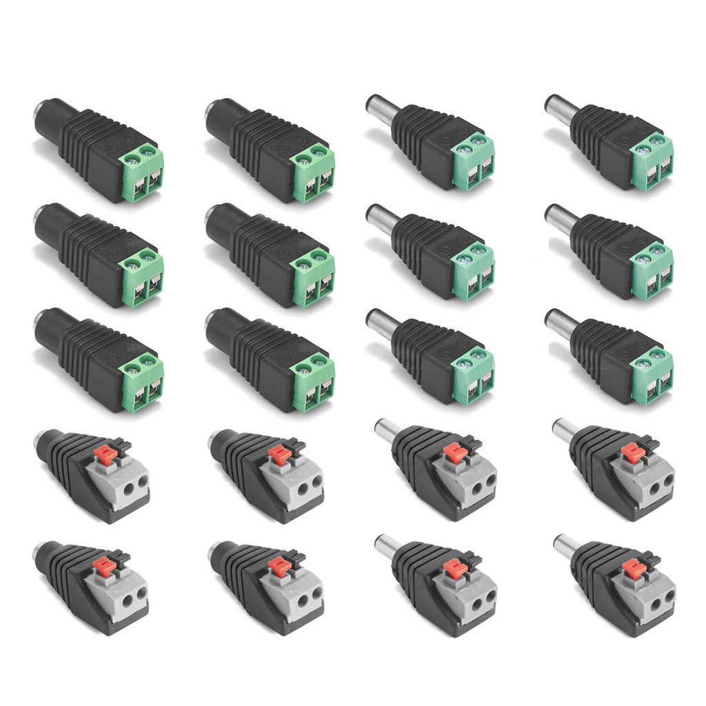 DC Solar Panel Jack Connector 5V 12V Male Female DC Power Plug