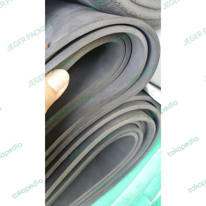 busa ati matras, tebal 10mm uk 80cm x 200cm spon matras hitam