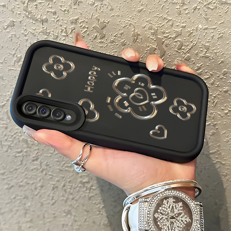 Casing Hp Samsung Galaxy A50 A50s A30s Case Casing Menggambar Bunga pola HP Kasing Silikon Softcase 