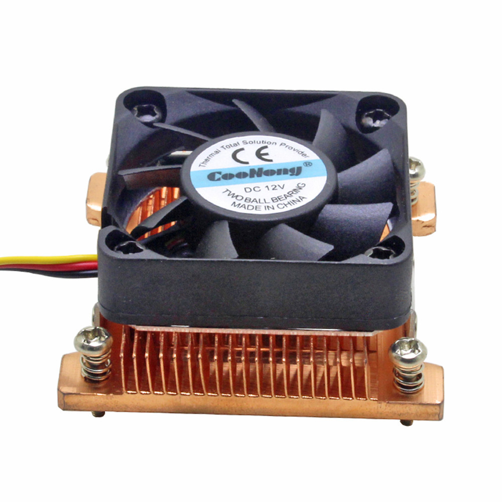 Cpu Cooler 1U Server Cooling Fan Copper Heatsink For Intel Pentium M Pga 478 Bga 479 Industrial