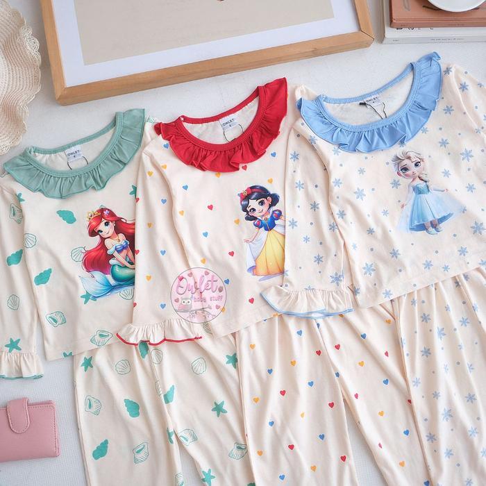 Owlet - Setelan Anak Perempuan - Setelan Piyama - Setelan Lengan Panjang - Baju Anak Perempuan -