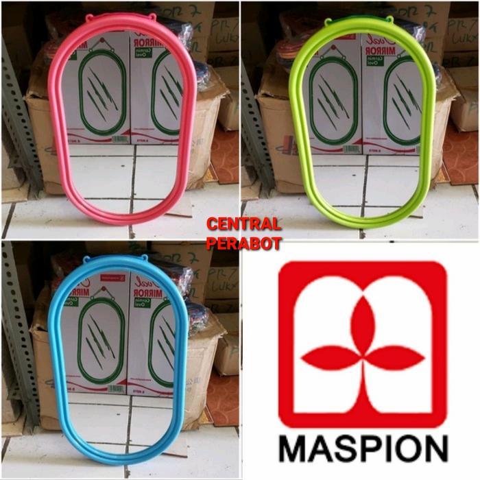 Kaca Cermin Dinding Gantung Maspion/Kaca Rias Cermin Oval Besar Original