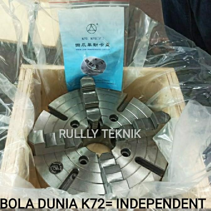 CLAW BUBUT 12" 4 JAW CHUCK BUBUT 12" 4 JAW CATOK KEPALA BUBUT 12 INCH PROMO TERMURAH