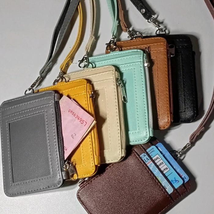 Holder Dompet Id Card Kartu I Id Card Holder Resleting Name Tag I Lanyard Id Card Name Tag Dompet