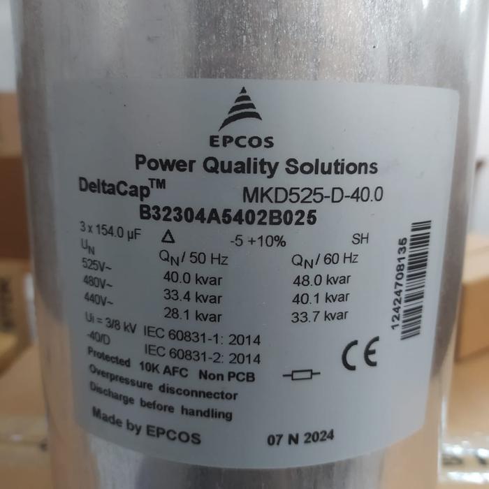 EPCOS MKD-525-D-40 CAPACITOR BANK