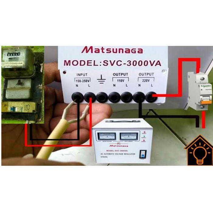 Promo Stabilizer Matsunaga 3000 Watt Stavol Original