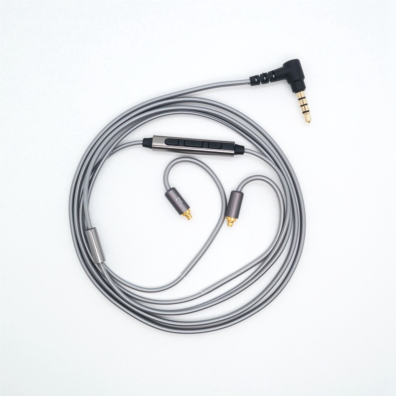 MMCX Headphones Cable Mic Volume Controller Replacement Compatible for Sennheiser IE200 IE300 IE600
