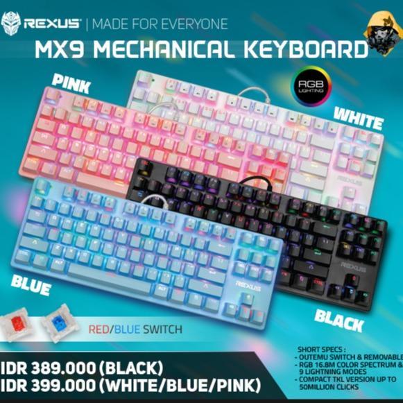 Rexus Legionare MX9 / MX 9 RGB TKL Mechanical Gaming Keyboard