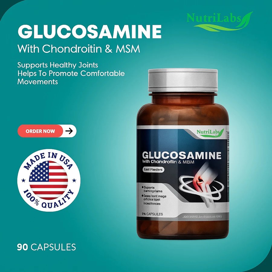 Nutrilabs Glucosamine Chondroitin & MSM - Suplemen Kesehatan Sendi & Tulang