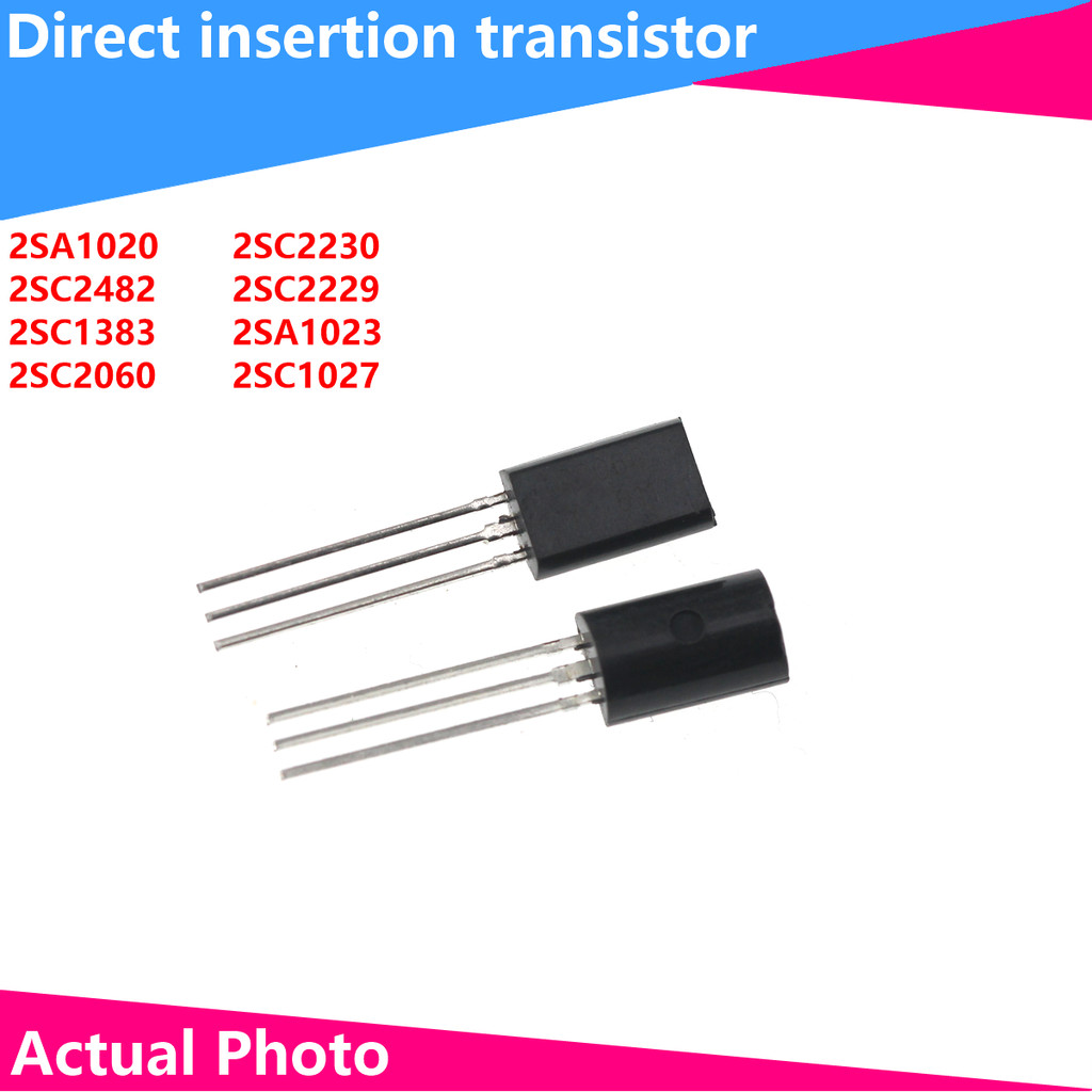 20PCS transistor DIP 2SA1012 2SC2482-Y 2SC1383-Y 2SC2060 2SC2230 2SC2229 2SC1023 2SC1027-Y
