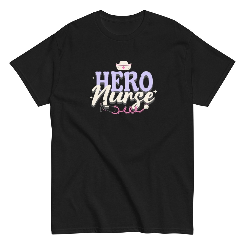 Kaos Oversize Profesional Perawat Lavender, Lengan Pendek Kasual, Original Murah