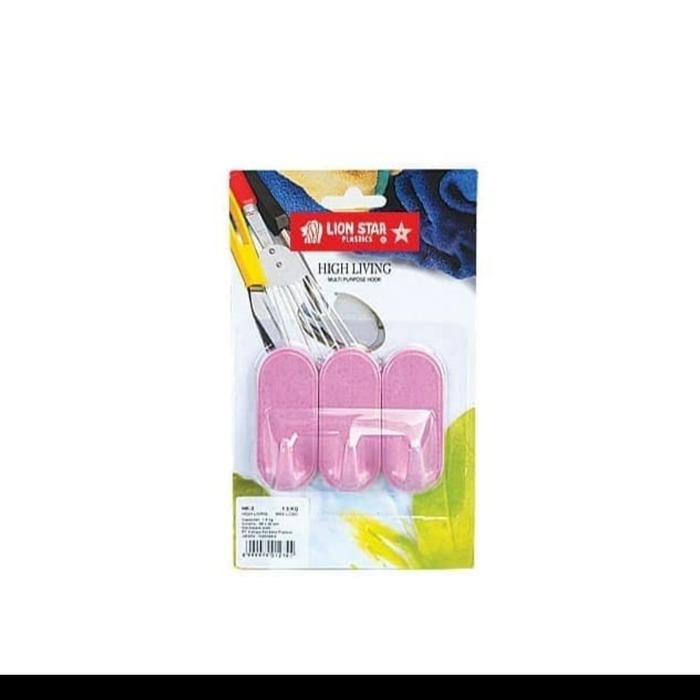 NW Lion Star HK 3 Multi Purpose Hook Hanger Gantungan Tempel Lion Star