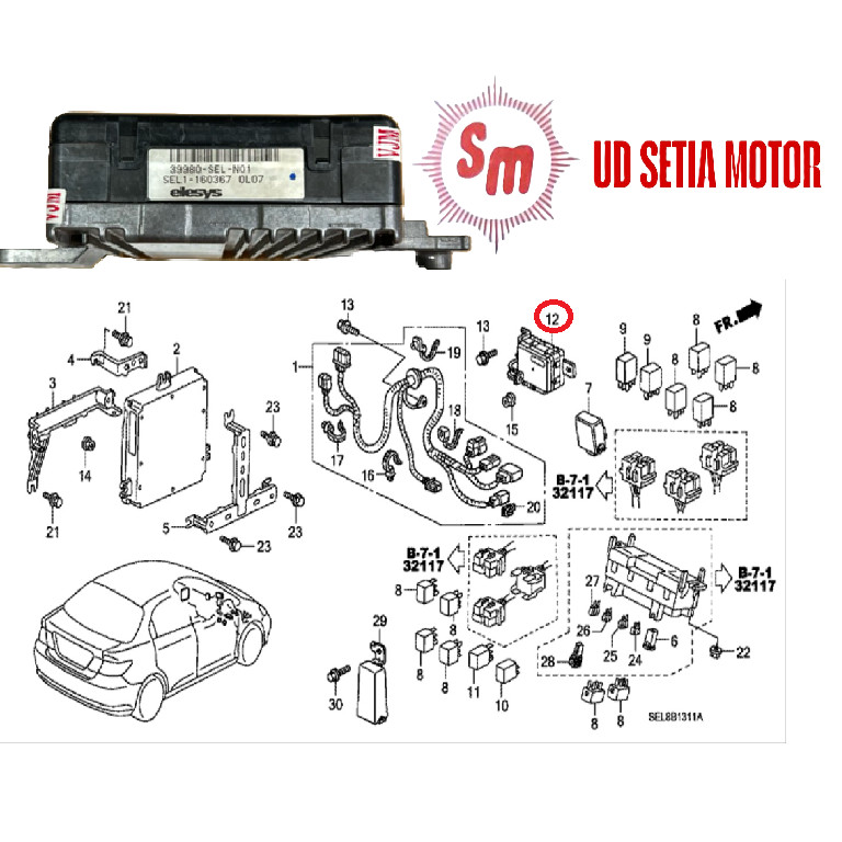 Electronic Power Steering EPS Unit Honda City ZX 2007-2008 Original