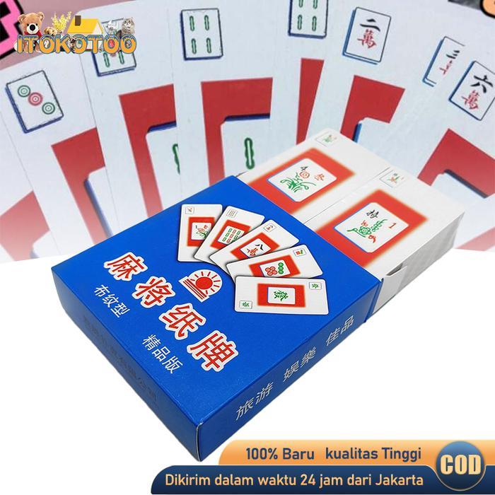 Kartu Mahjong Tradisional Cina Mahjong Card Kartu Mah Jong Card