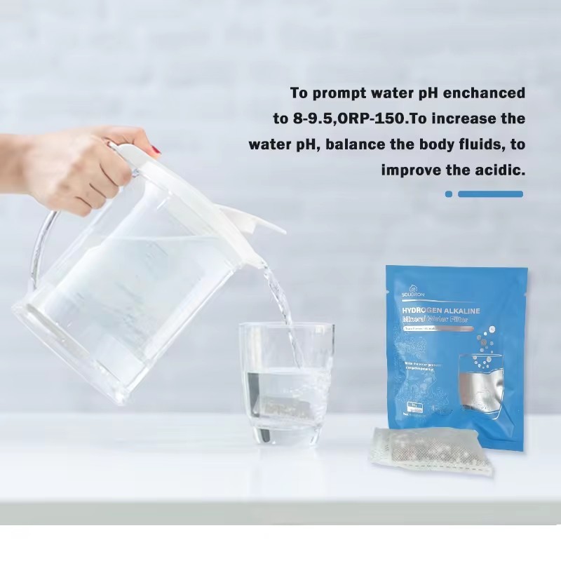 pH 9.5 Alkaline hydrogen water filtration antioxidant ceramic balls alkaline water cup bottle energy