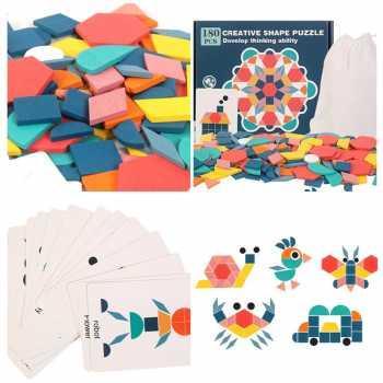 Mainan Anak Jigsaw Puzzle 3D Children Toy 180PCS Bahan Kayu