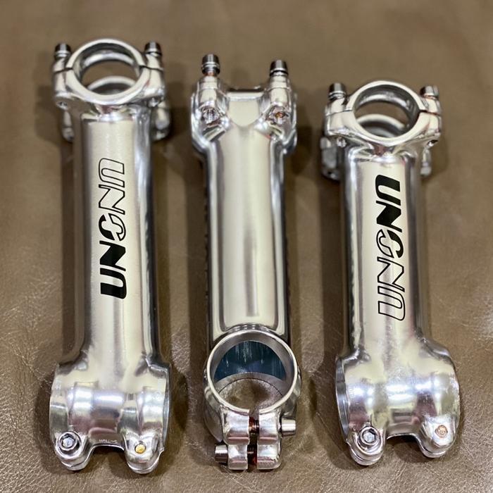 Stem Stang Sepeda UNO 31.8mm 7/17 Derajat 110/120/130mm Silver Aluminum Alloy Outdoor