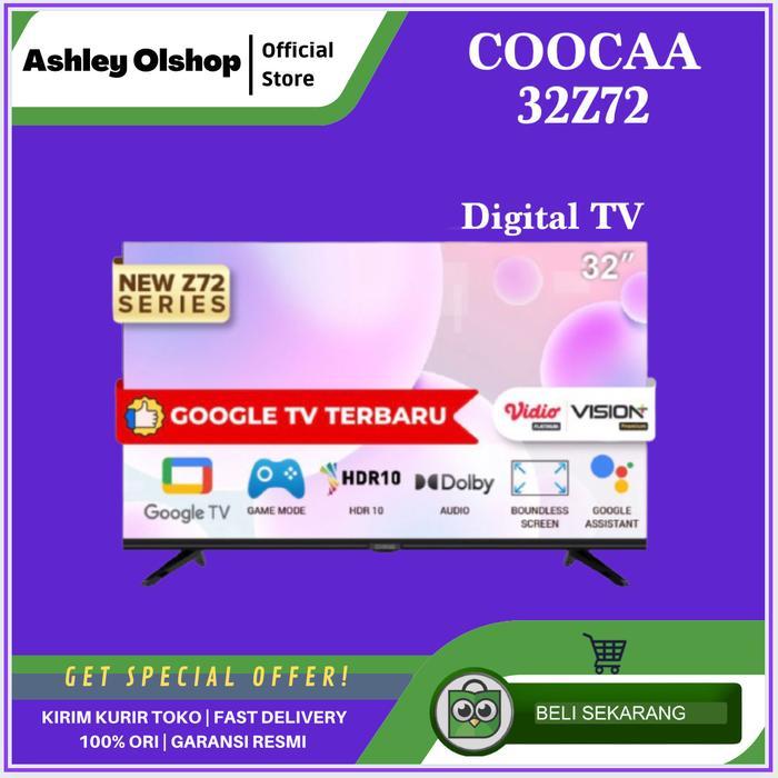 Google TV Coocaa 32Z72 LED Smart TV Android COOCAA 32 Inch 32Z72 DVBT2