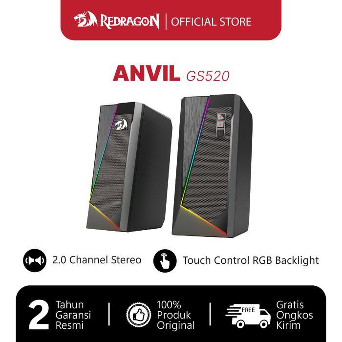 Amino Neutrik - Redragon ANVIL GS520 RGB Speaker Classic design and simple structure 2.0 channel