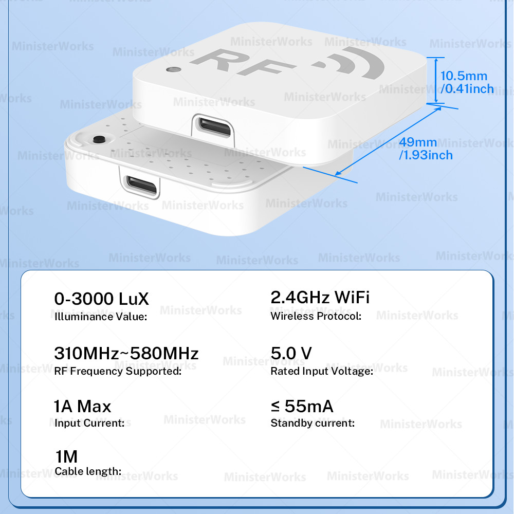 Tuya Smart WiFi Radio Frequency RF Remote Control Clone & Copy Remote App Remote Control Suitable