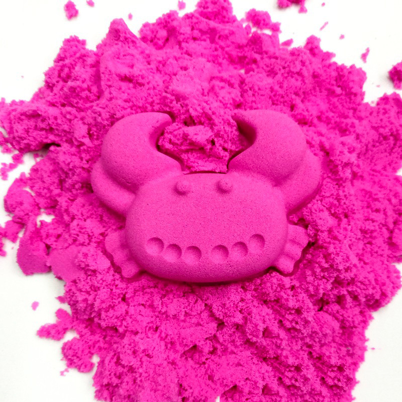 500g Dynamic Sand Presented Six Molds Fluffy with Tools Dynamic Magic Beach DIY Sand Toys for